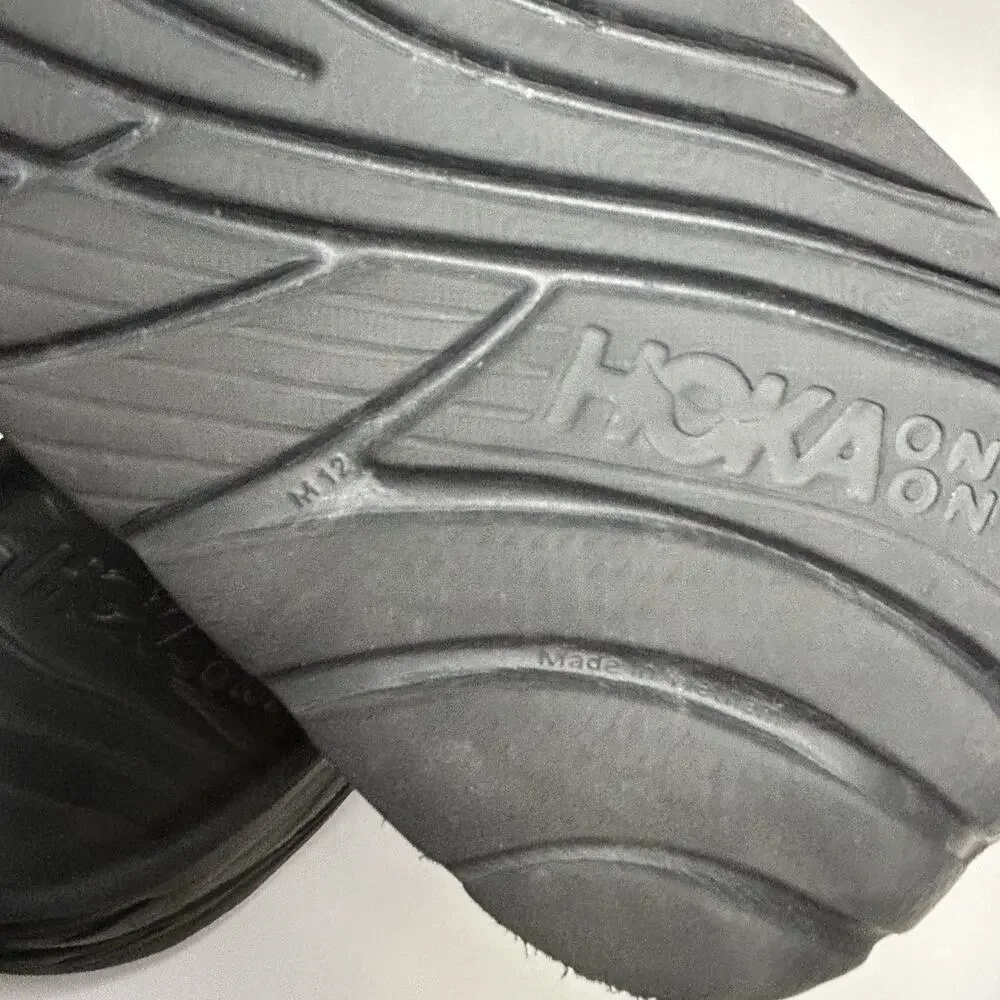 Hoka One One Ora Recovery Slide 2 Sandals Mens Size 12 Black Slip On Comfort